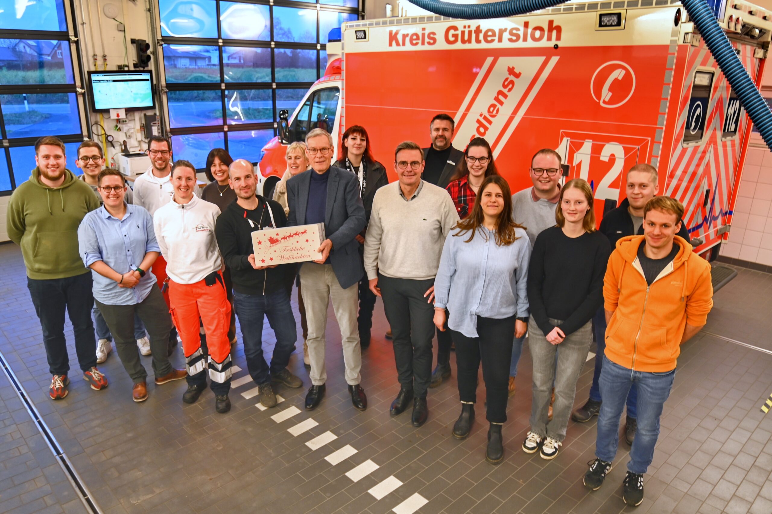 Landrat Adenauer besucht Rettungswache Rietberg. (Foto: RSA/Pfaff)